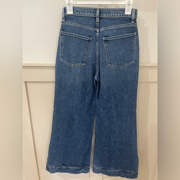 7 For All Mankind Cropped Jo with Side Slit Wide Leg Jeans 27 - Picture 8 of 12